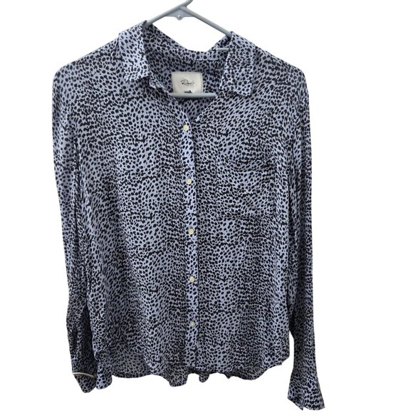 Rails Womens Button-Down Long-Sleeve Leopard Print Shirt S Lightweight & Comfort - Picture 1 of 13